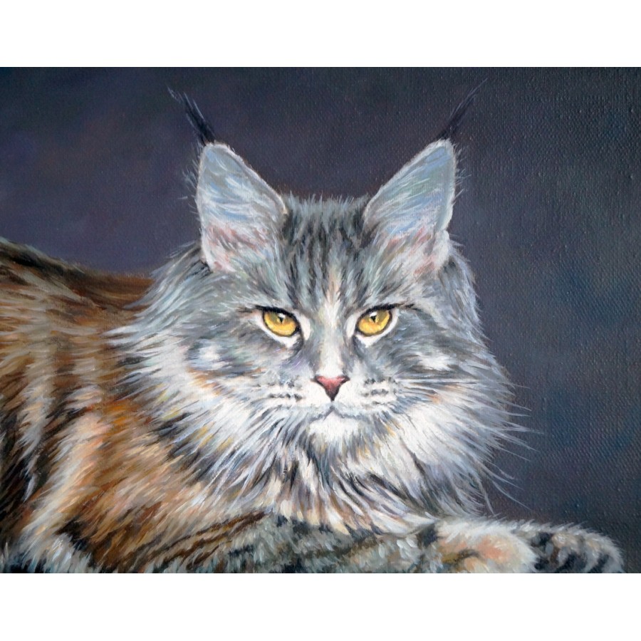 Портрет кошки с фотографии