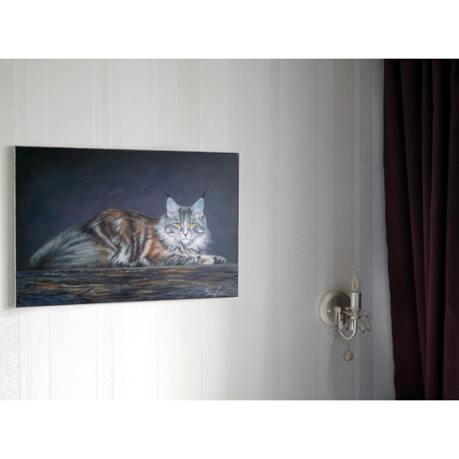 Портрет кошки с фотографии