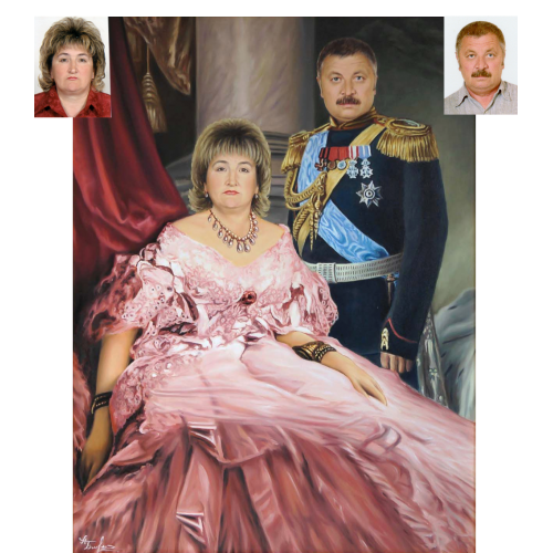 Семейный портрет в историческом стиле 79