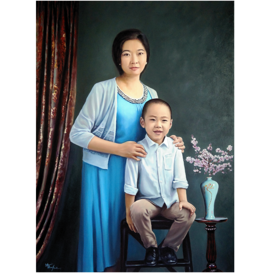 Портрет женщины с сыном 